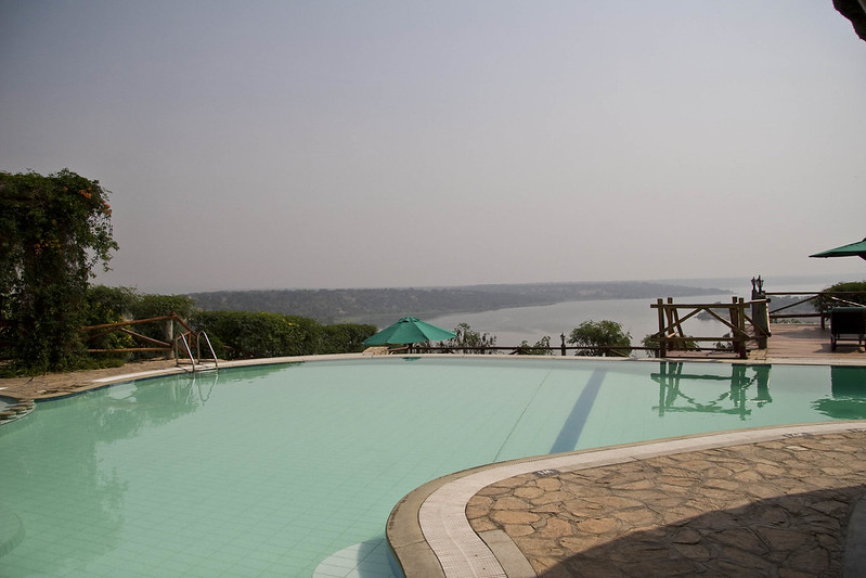 One of the hotels at Queen Elizabeth National Park